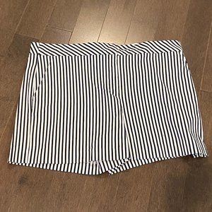 Trina Turk Navy/White Striped Shorts Size 12
